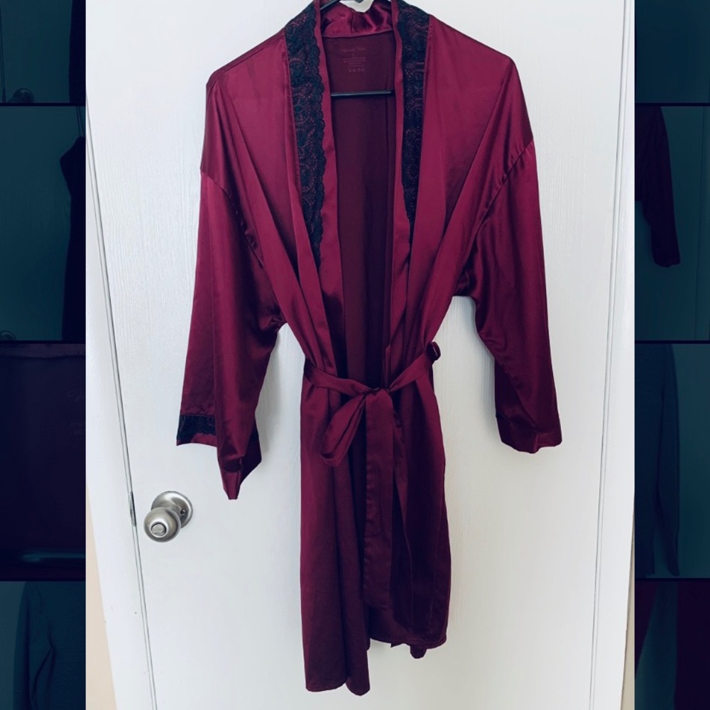 Custom Vintage Vanity Fair Satin Kimono Robe